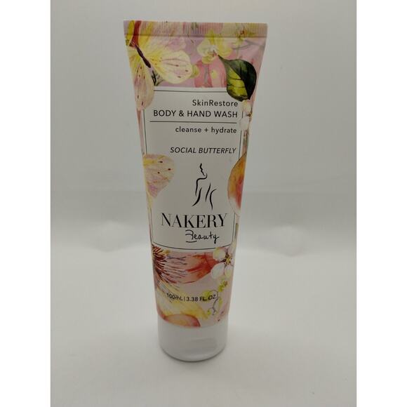 NAKERY BEAUTY ~ SOCIAL BUTTERFLY BODY & HAND WASH ~ 3.38 OZ - Picture 1 of 2